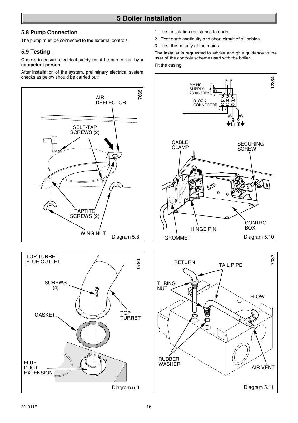 5 boiler installation | Glow-worm Micron 40FF User Manual | Page 16 / 28