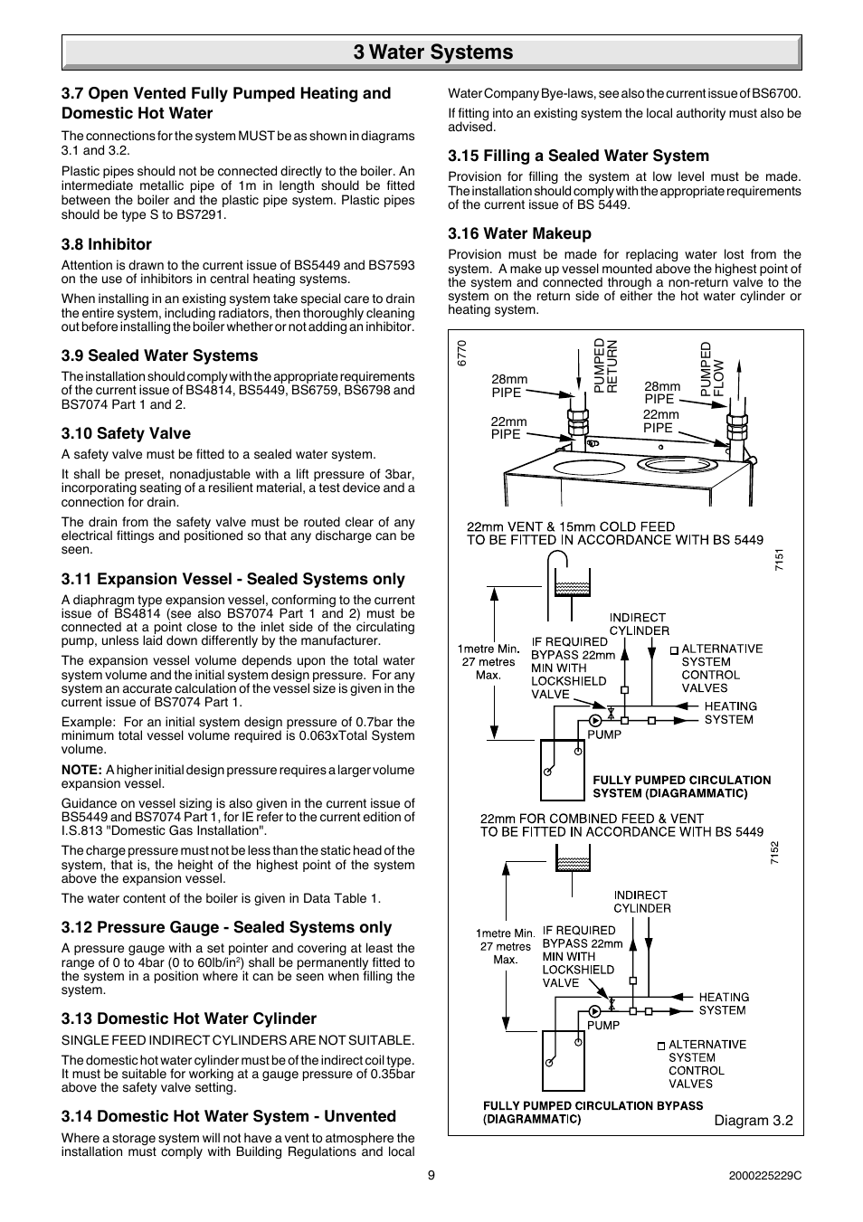 3 water systems | Glow-worm Micron 70FF User Manual | Page 9 / 28