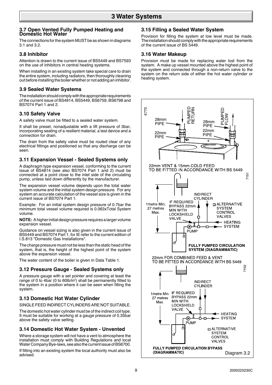 3 water systems | Glow-worm Micron 80FF User Manual | Page 9 / 28