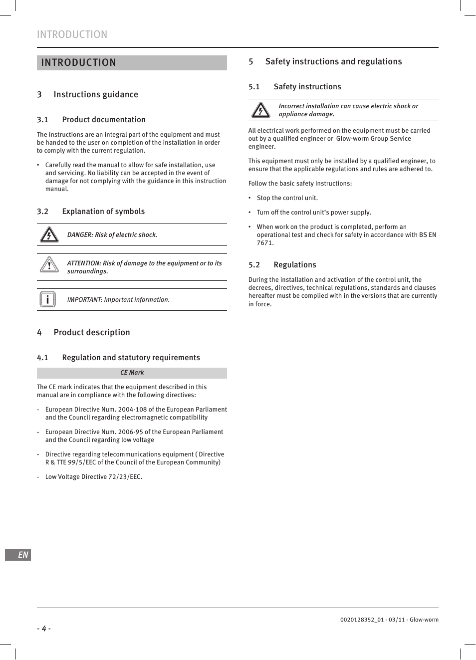 Introduction | Glow-worm Systempro User Manual | Page 6 / 16
