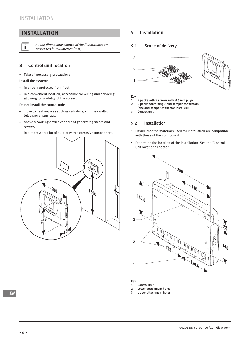 Installation | Glow-worm Systempro User Manual | Page 8 / 16