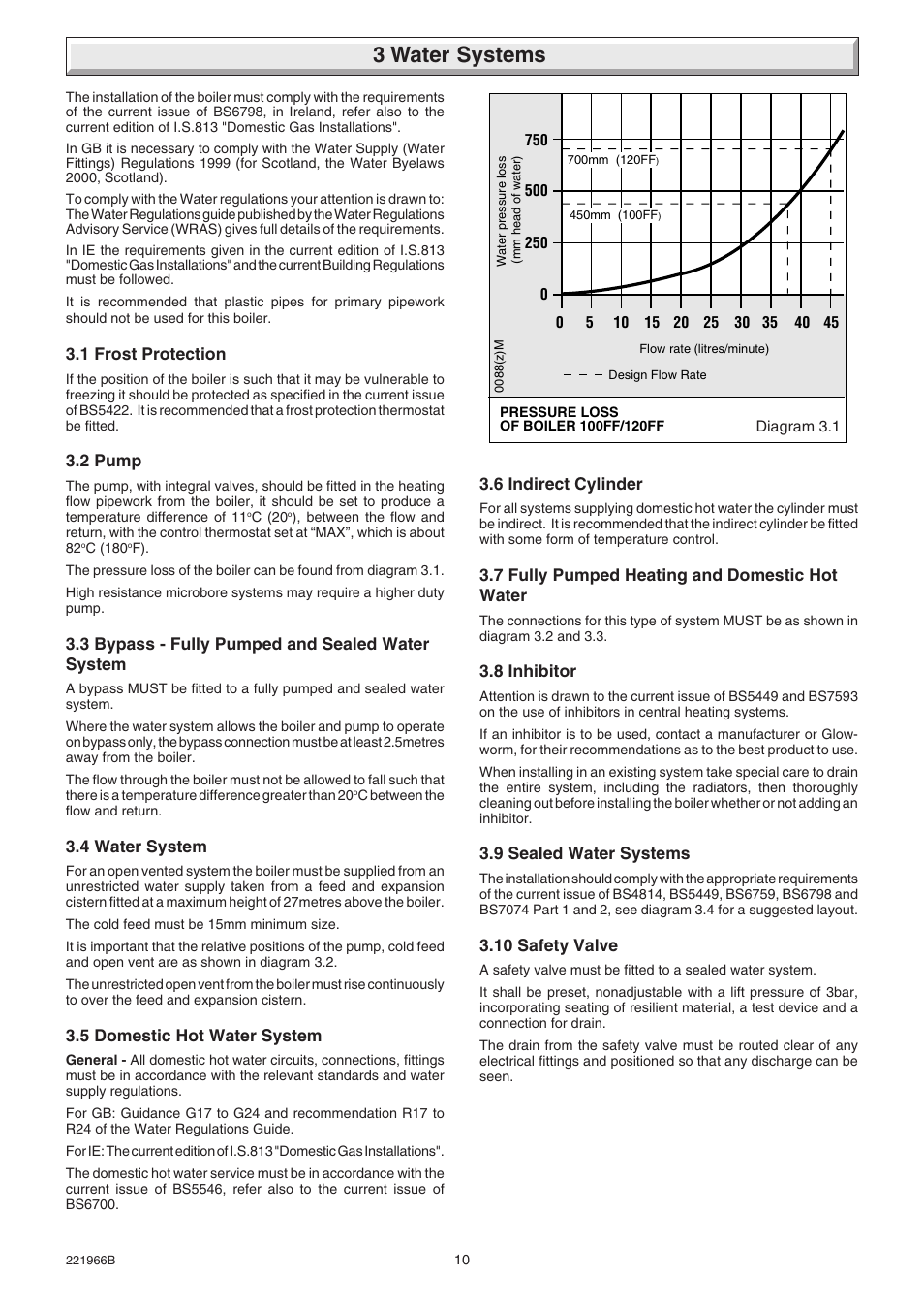 3 water systems | Glow-worm Ultimate 100FF User Manual | Page 10 / 36