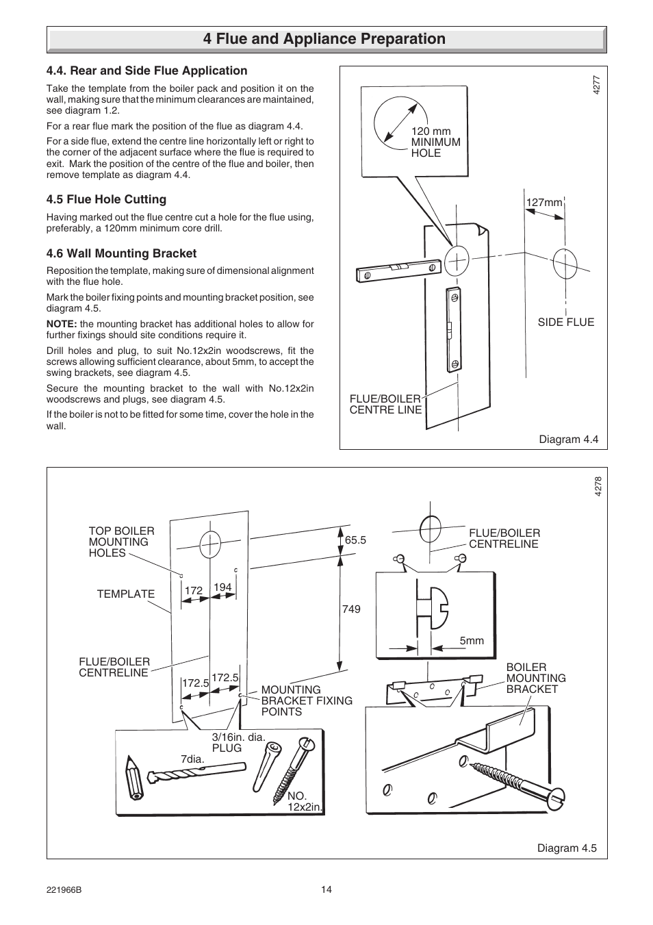 4 flue and appliance preparation | Glow-worm Ultimate 100FF User Manual | Page 14 / 36