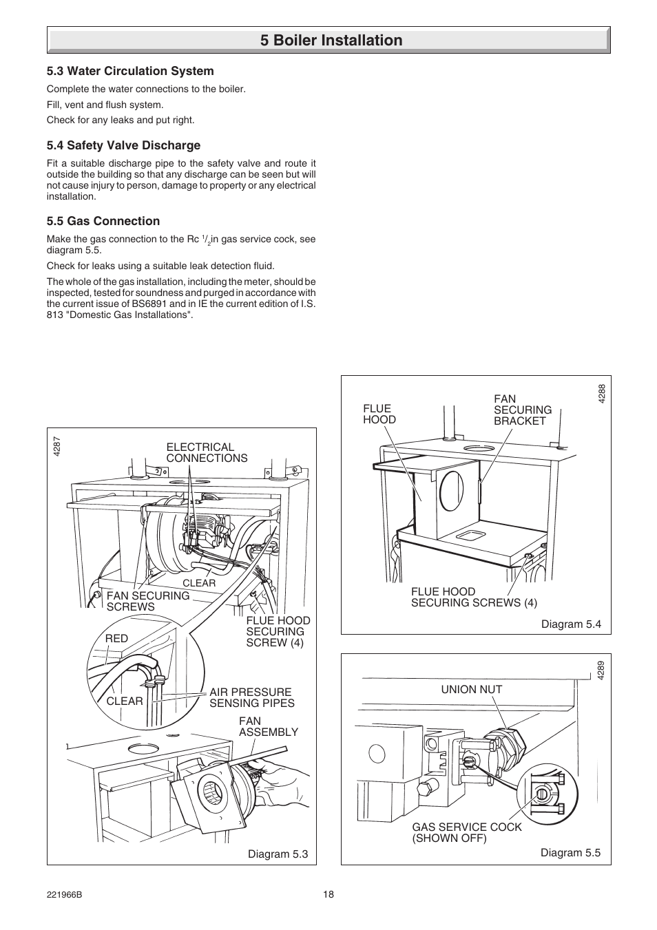 5 boiler installation | Glow-worm Ultimate 100FF User Manual | Page 18 / 36