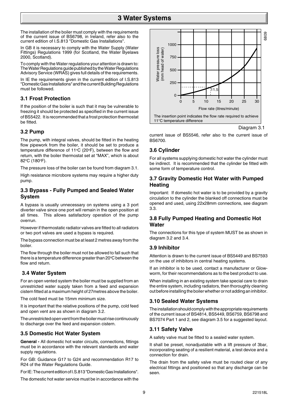 3 water systems | Glow-worm Ultimate 30FF User Manual | Page 9 / 40