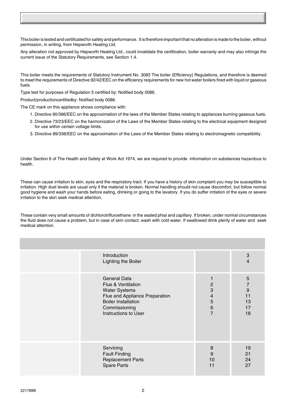 Important information | Glow-worm Ultimate 40BF User Manual | Page 2 / 28