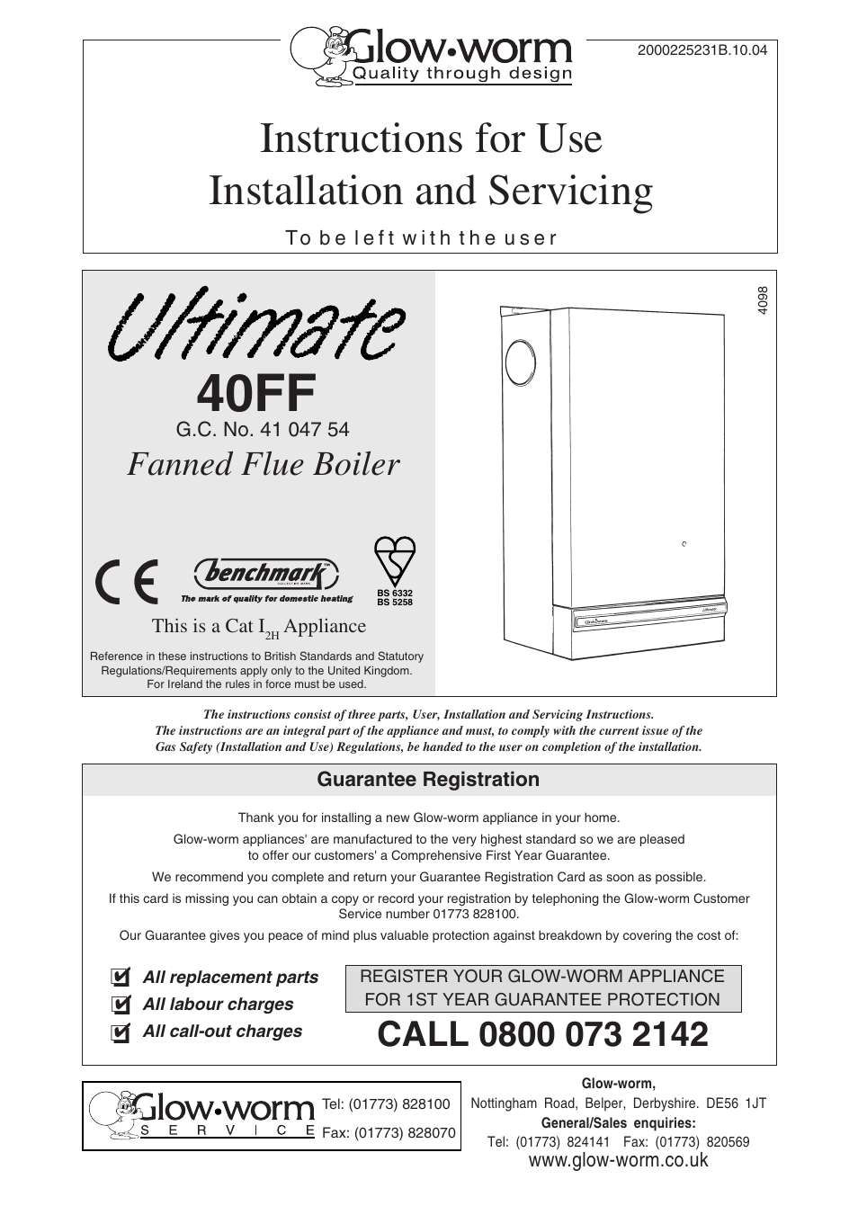 Glow-worm Ultimate 40FF User Manual | 40 pages