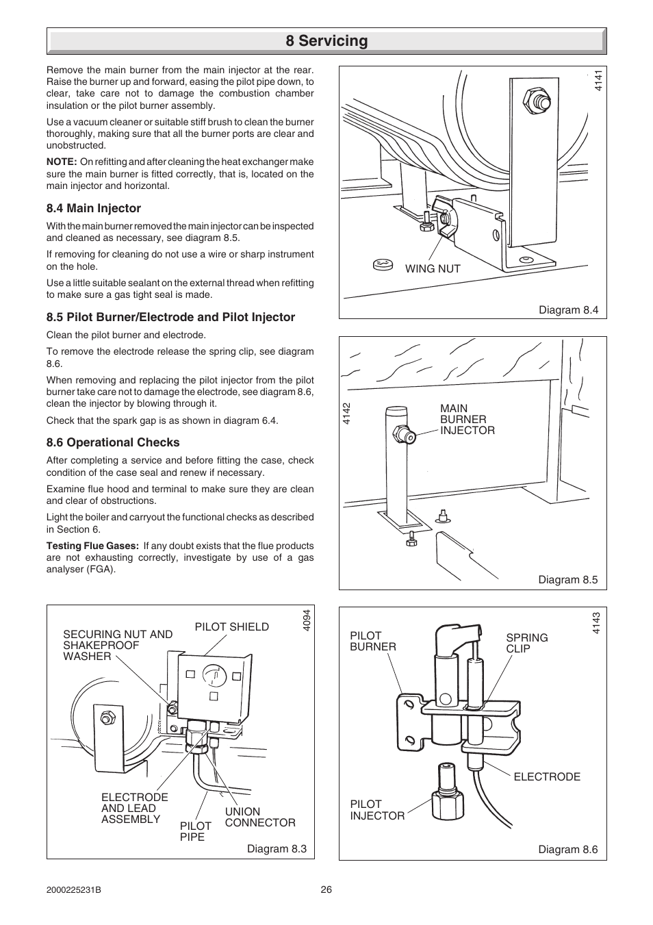 8 servicing | Glow-worm Ultimate 40FF User Manual | Page 26 / 40