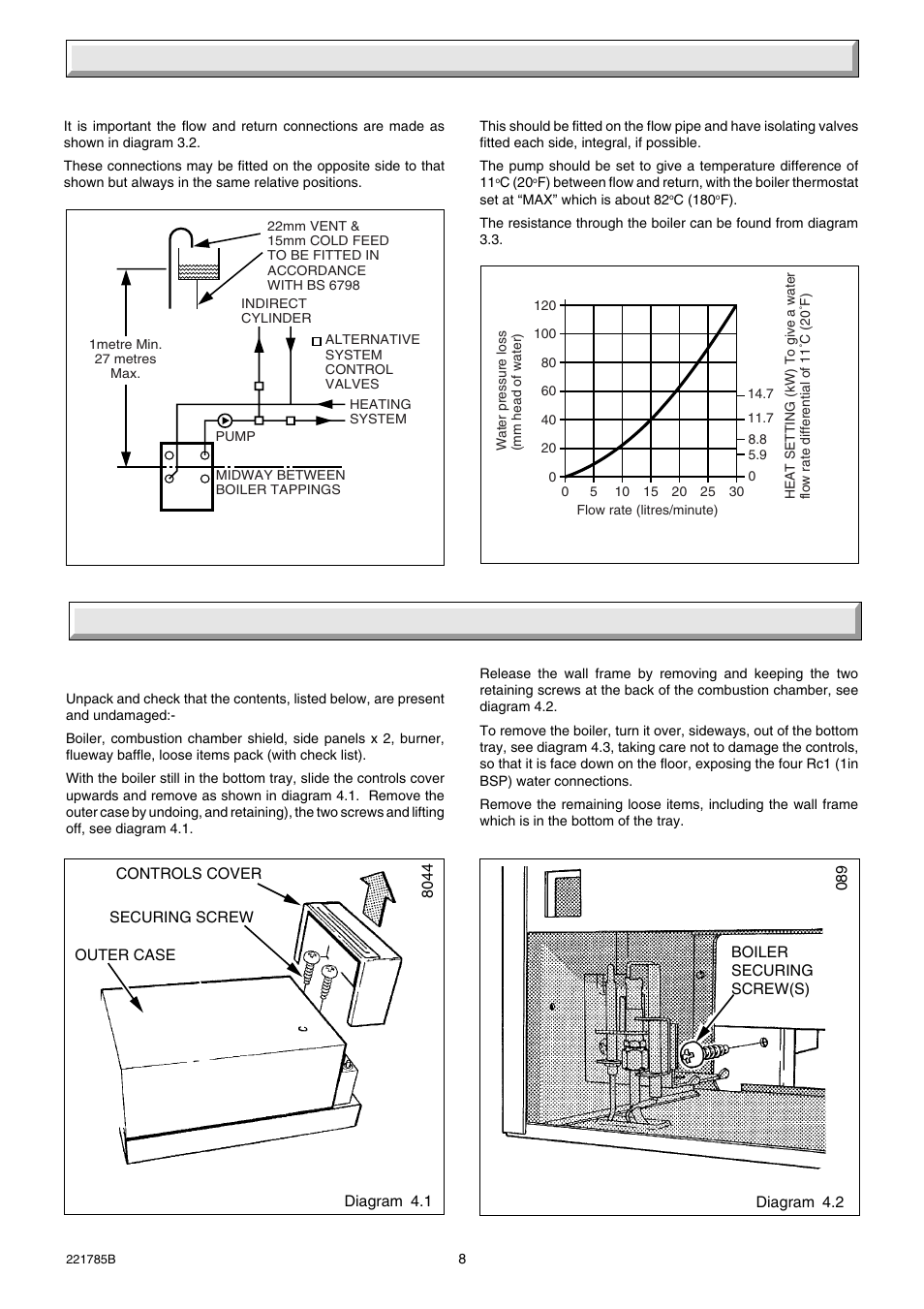 3 water systems, 4 installation | Glow-worm Ultimate 40CF User Manual | Page 8 / 20