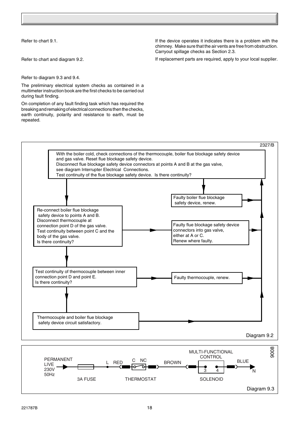 9 fault finding | Glow-worm Ultimate 50CF User Manual | Page 18 / 20