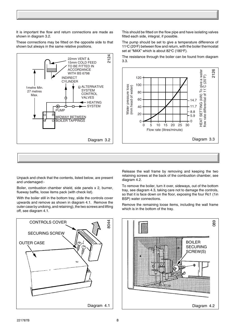 3 water systems, 4 installation | Glow-worm Ultimate 50CF User Manual | Page 8 / 20