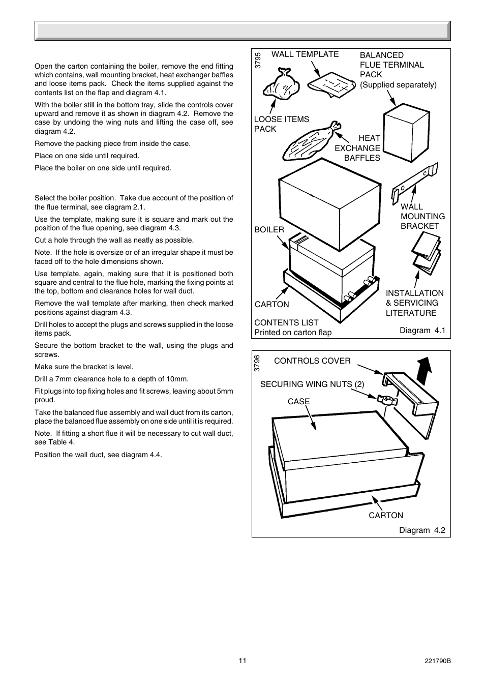 4 flue and appliance preparation | Glow-worm Ultimate 50BF User Manual | Page 11 / 28