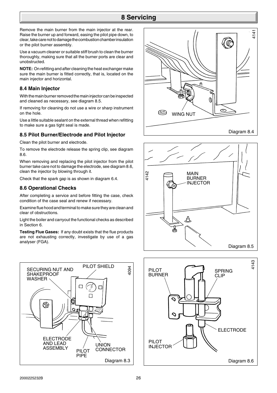 8 servicing | Glow-worm Ultimate 50FF User Manual | Page 26 / 40