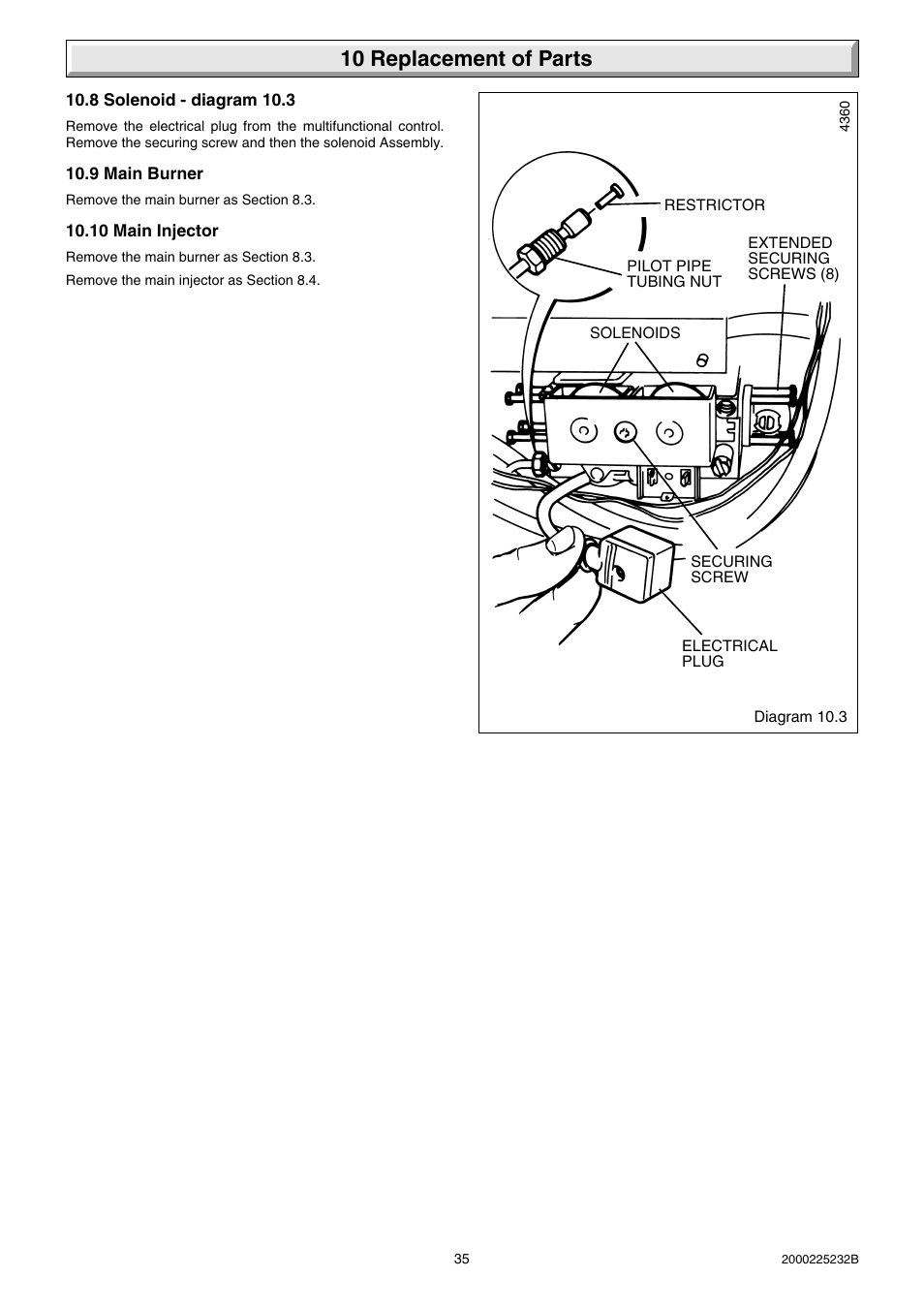 10 replacement of parts | Glow-worm Ultimate 50FF User Manual | Page 35 / 40