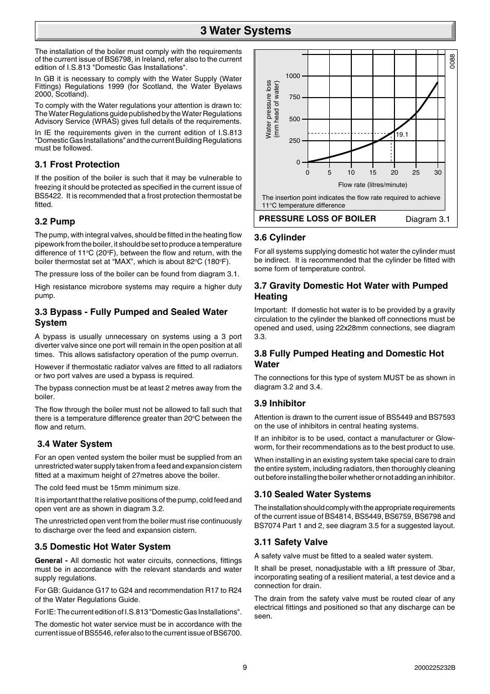 3 water systems | Glow-worm Ultimate 50FF User Manual | Page 9 / 40