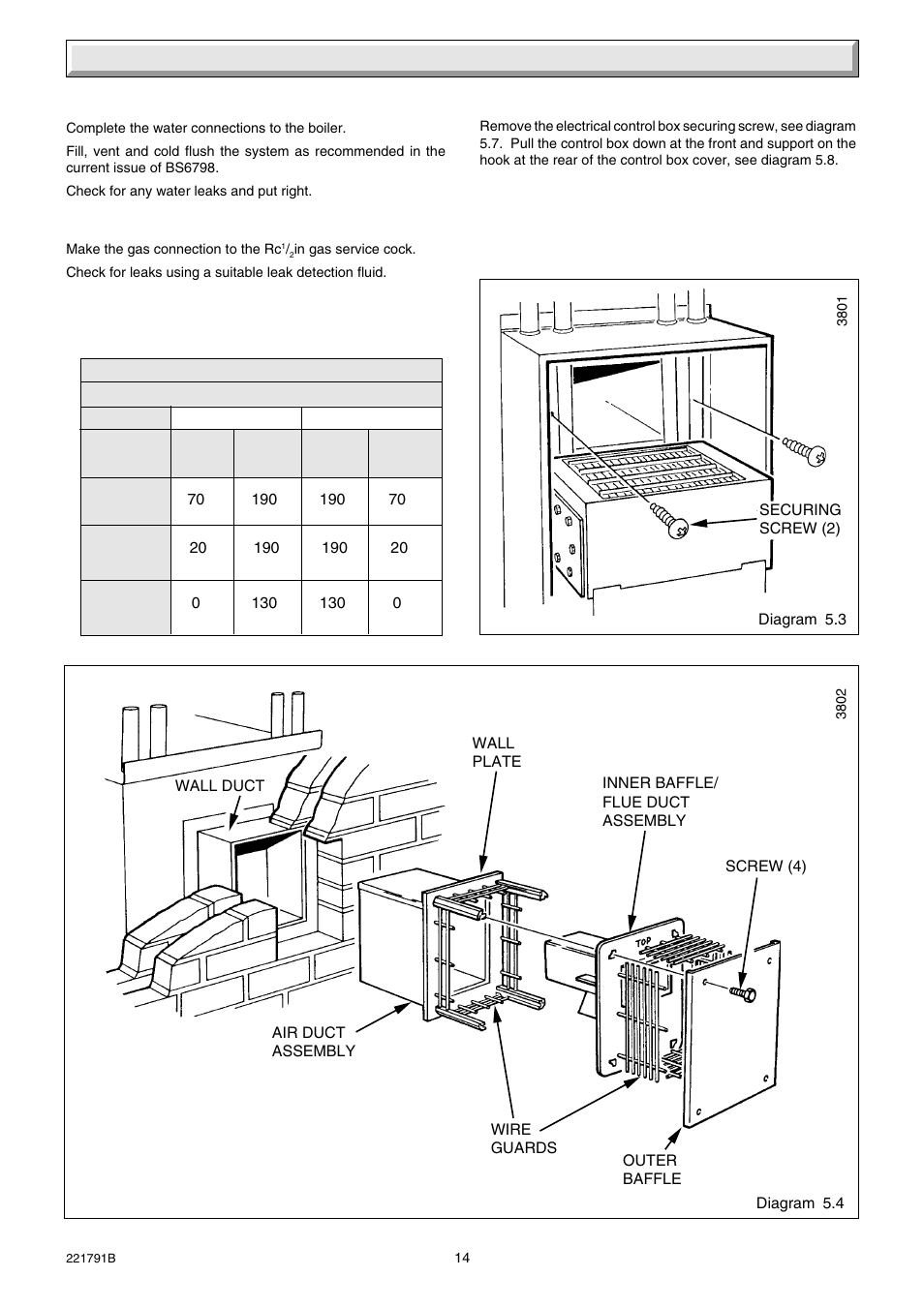 5 boiler installation | Glow-worm Ultimate 60BF User Manual | Page 14 / 28