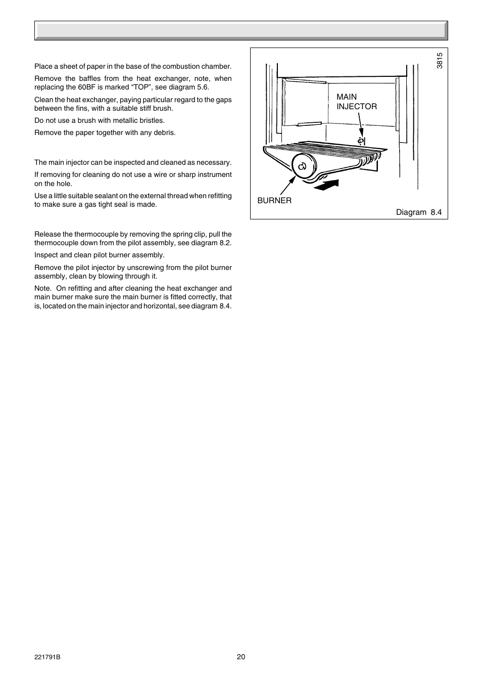 8 servicing | Glow-worm Ultimate 60BF User Manual | Page 20 / 28