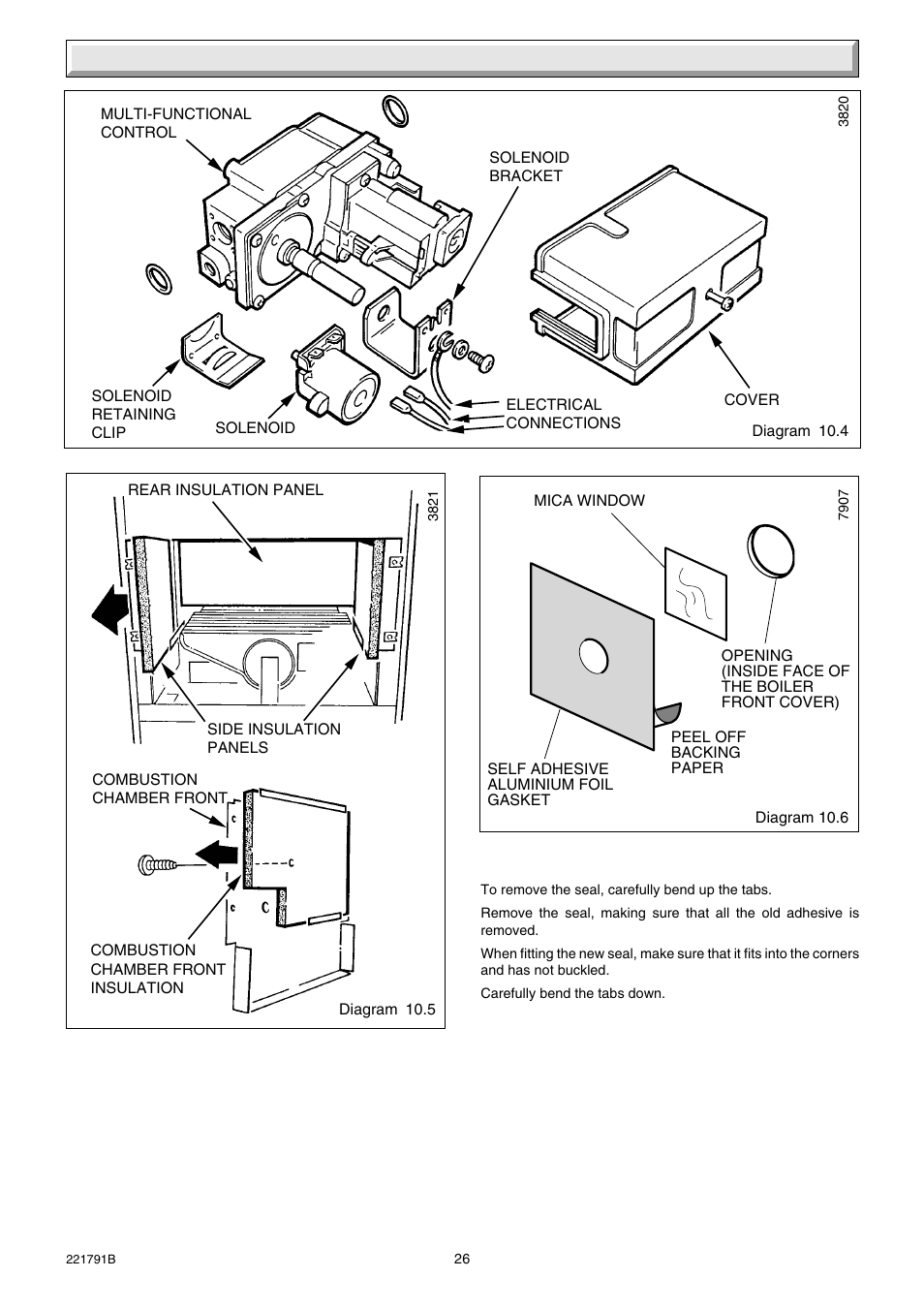10 replacement of parts | Glow-worm Ultimate 60BF User Manual | Page 26 / 28