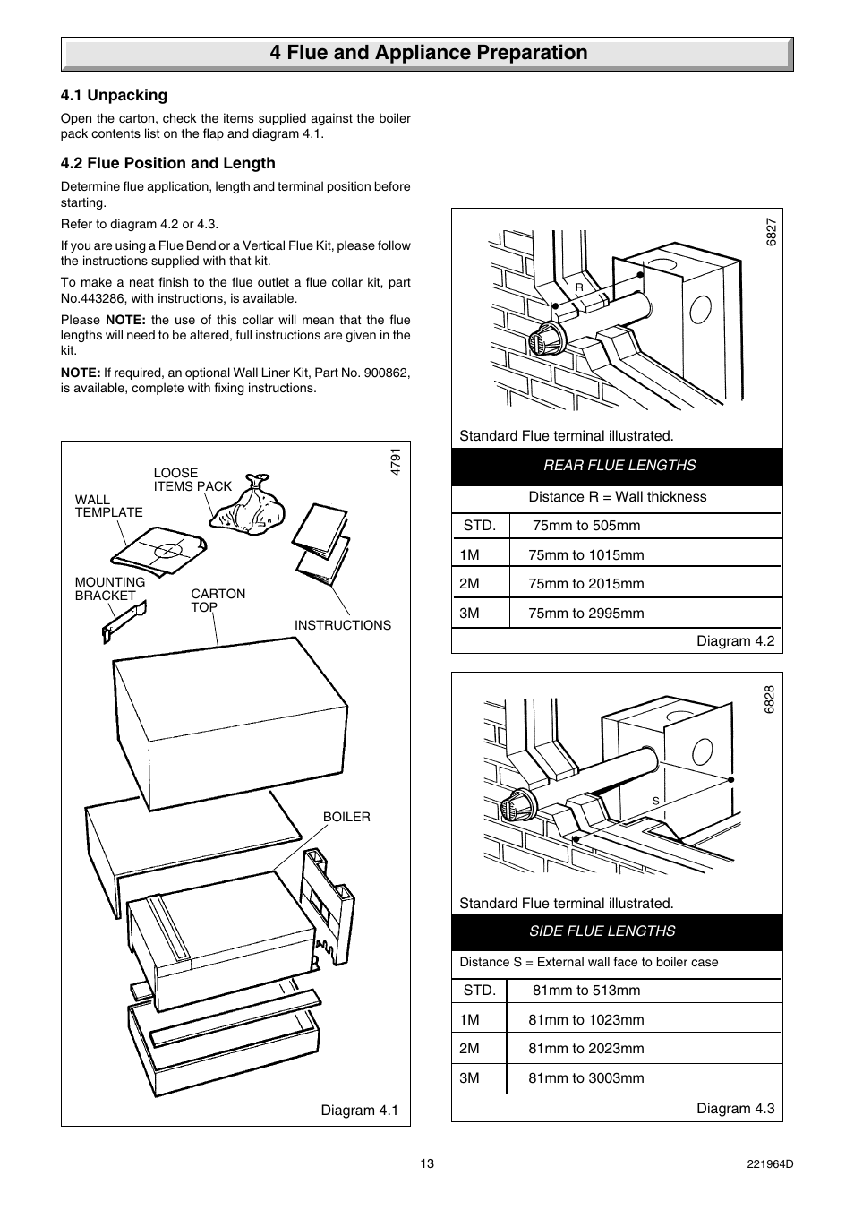 4 flue and appliance preparation | Glow-worm Ultimate 60FF User Manual | Page 13 / 40
