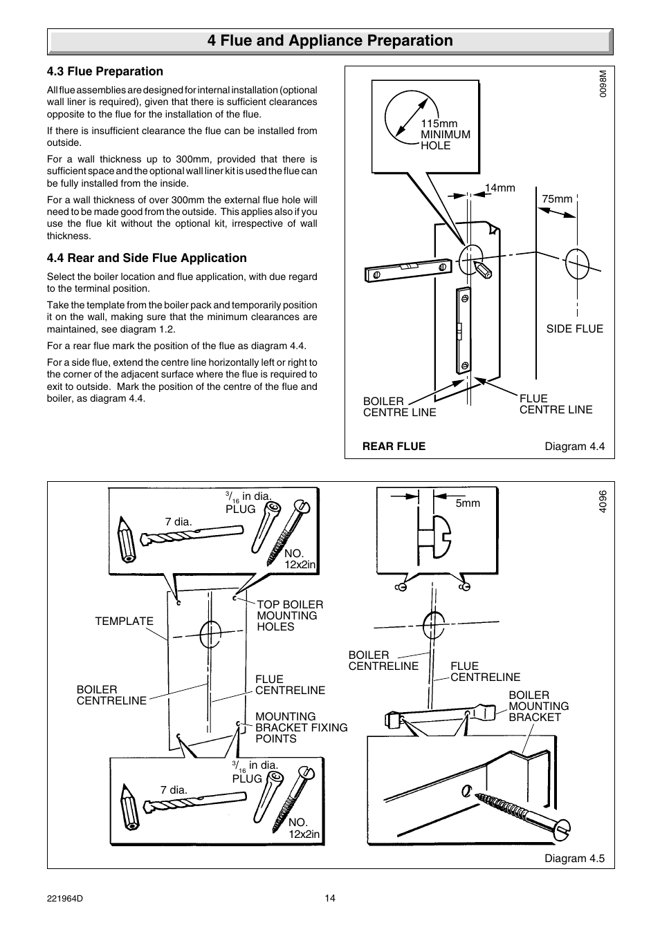 4 flue and appliance preparation | Glow-worm Ultimate 60FF User Manual | Page 14 / 40