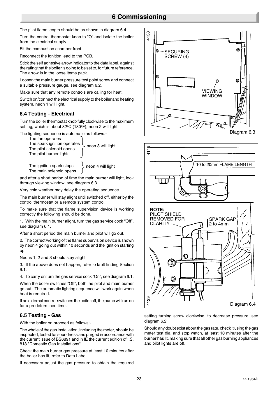6 commissioning | Glow-worm Ultimate 60FF User Manual | Page 23 / 40