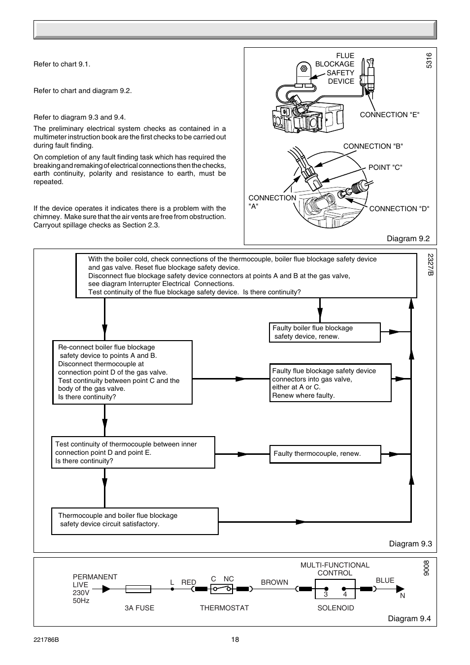 9 fault finding | Glow-worm Ultimate 60CF User Manual | Page 18 / 20
