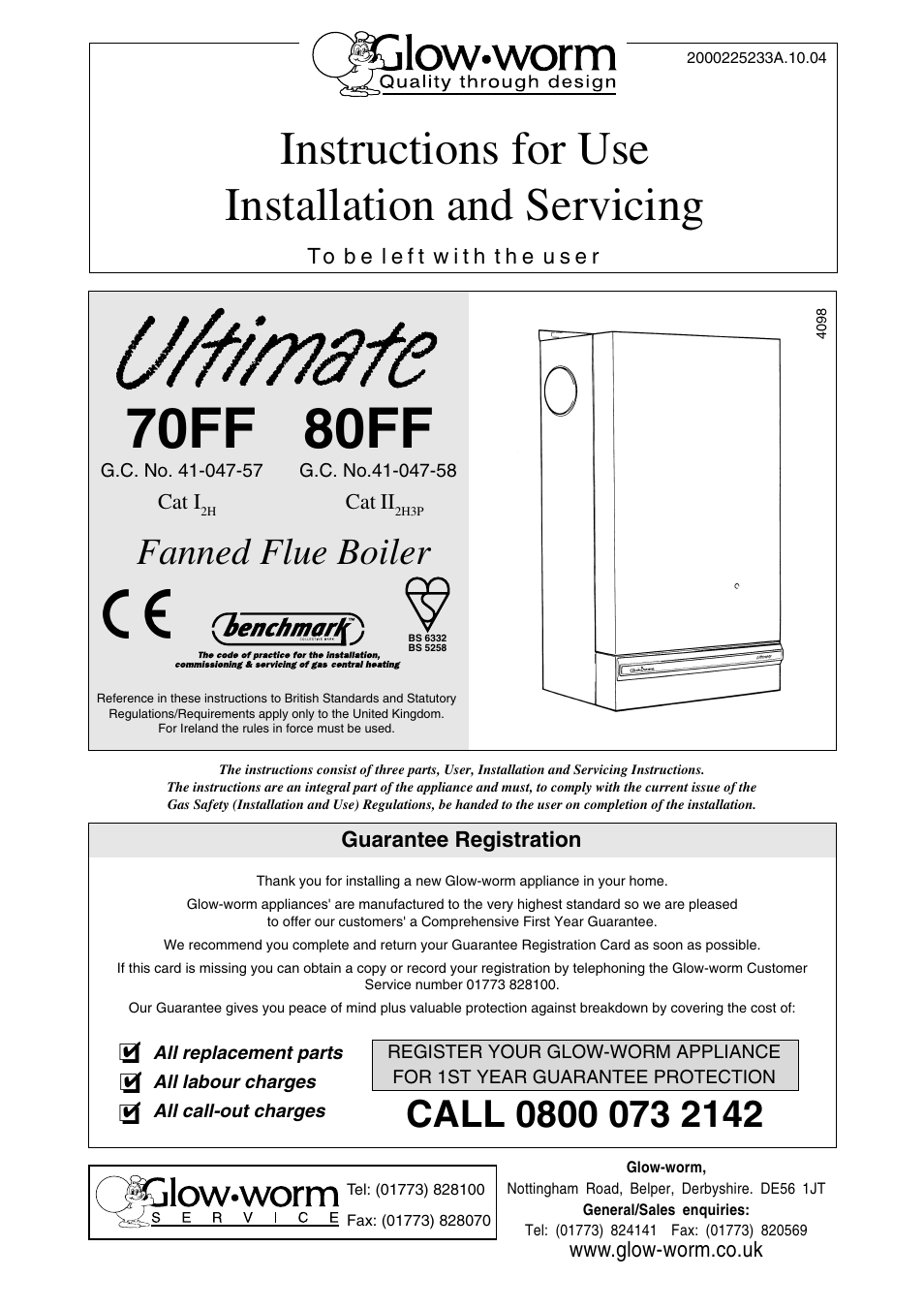 Glow-worm Ultimate 80FF User Manual | 36 pages