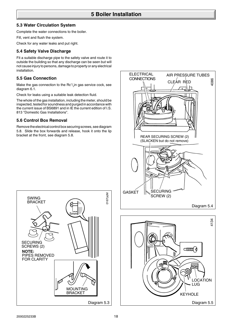 5 boiler installation | Glow-worm Ultimate 80FF User Manual | Page 18 / 36