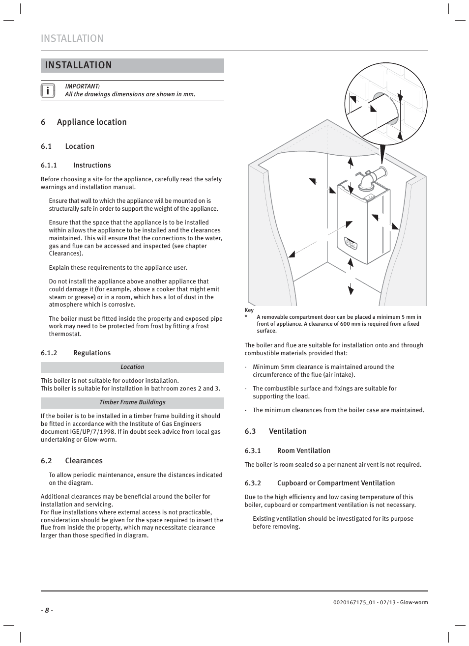 Installation | Glow-worm Ultimate c User Manual | Page 10 / 56