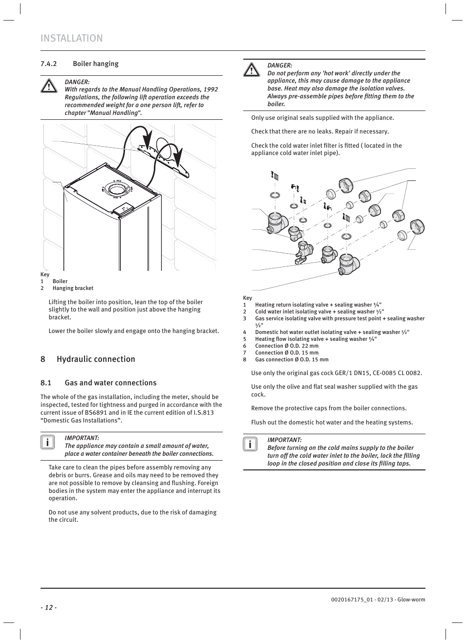 Installation | Glow-worm Ultimate c User Manual | Page 14 / 56