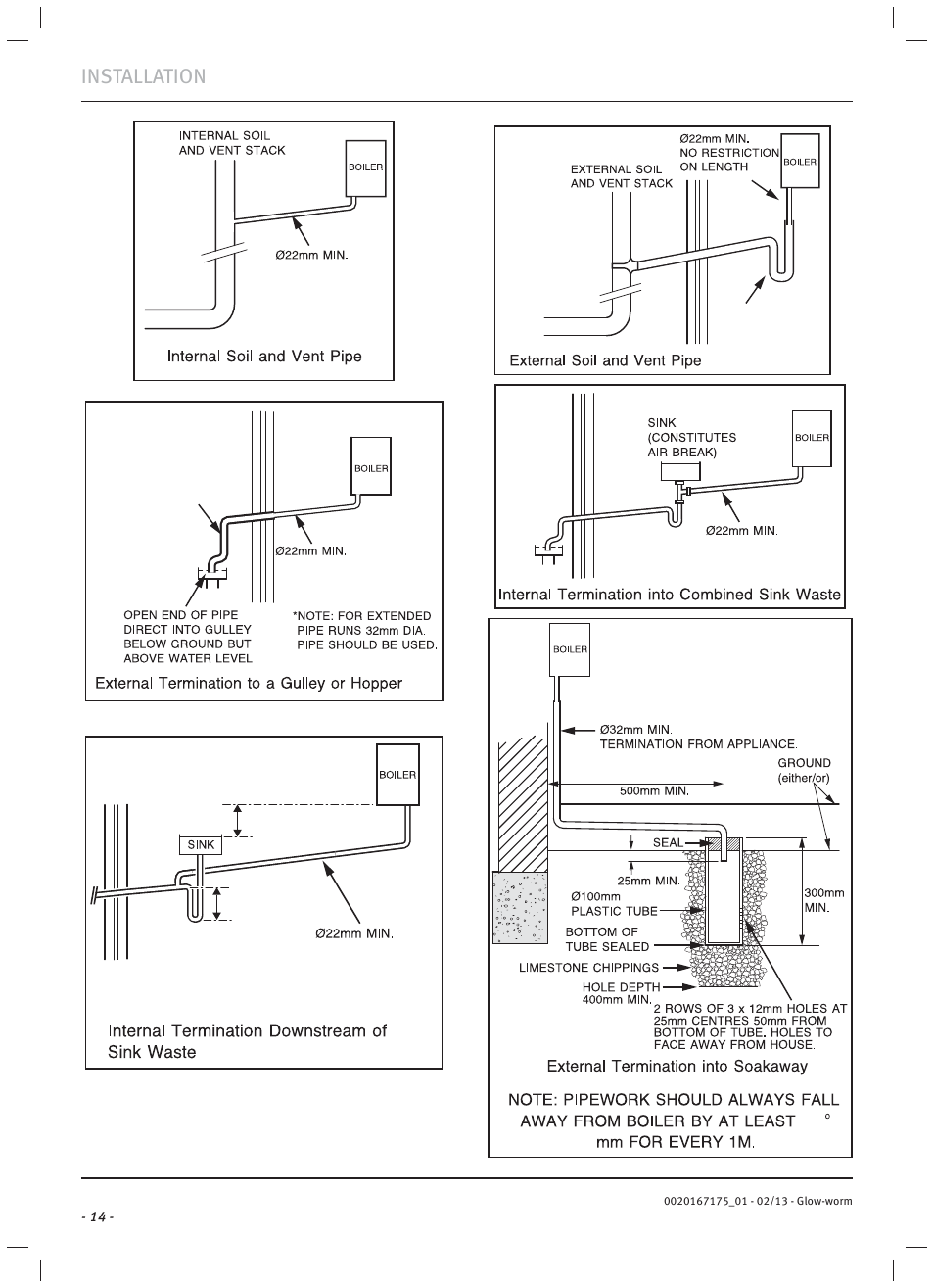 Installation | Glow-worm Ultimate c User Manual | Page 16 / 56