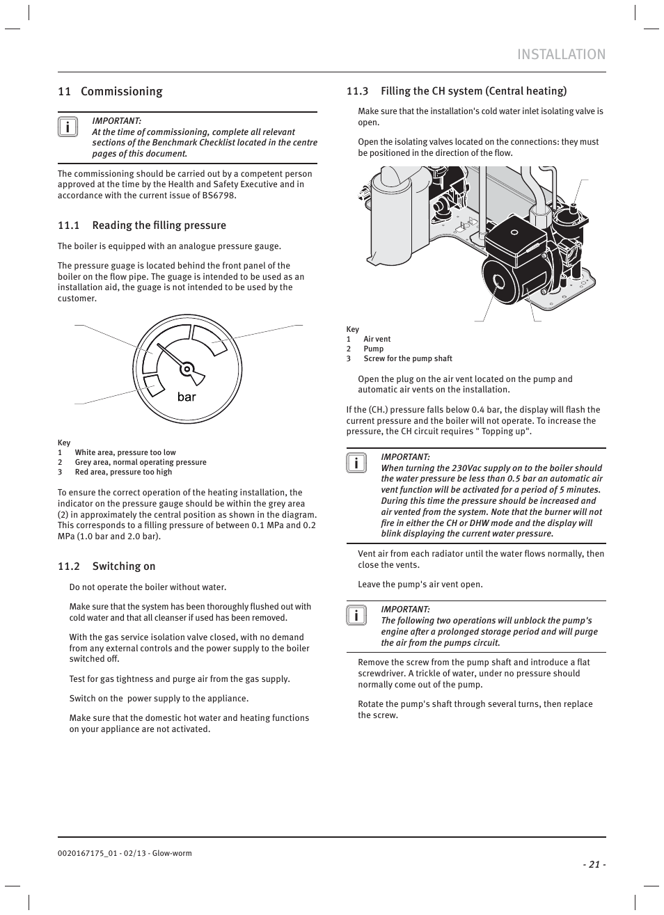 Installation | Glow-worm Ultimate c User Manual | Page 23 / 56