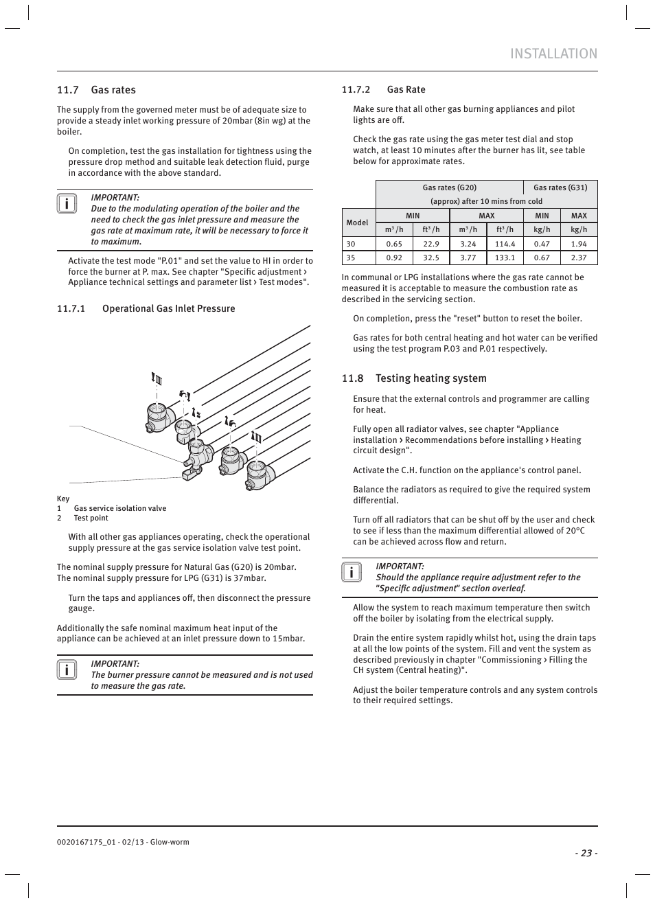 Installation | Glow-worm Ultimate c User Manual | Page 25 / 56