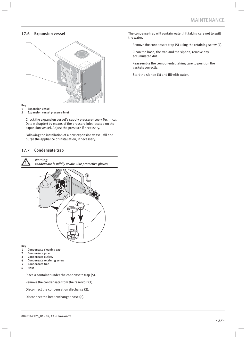 Maintenance | Glow-worm Ultimate c User Manual | Page 39 / 56