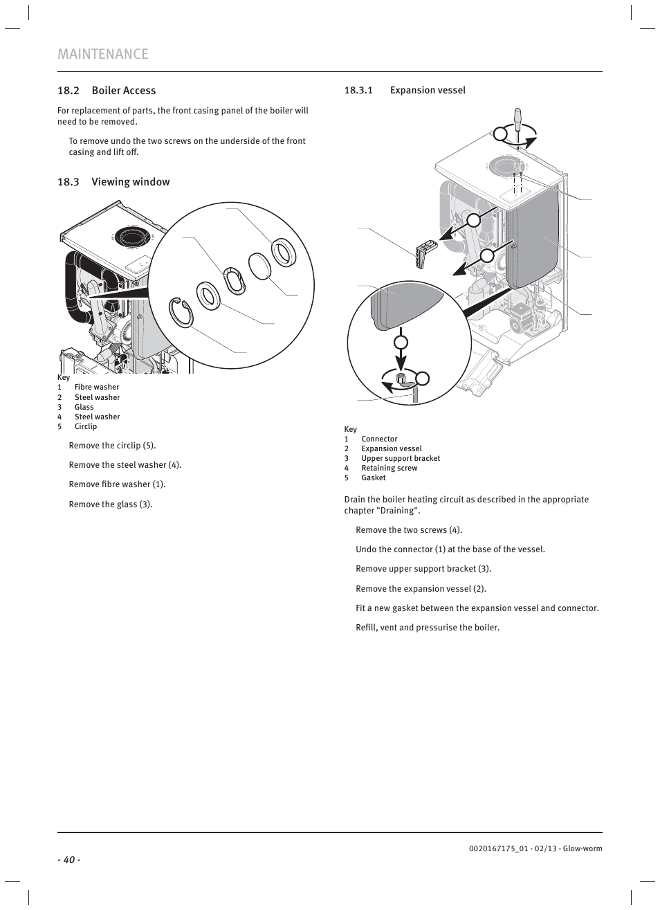 Maintenance | Glow-worm Ultimate c User Manual | Page 42 / 56