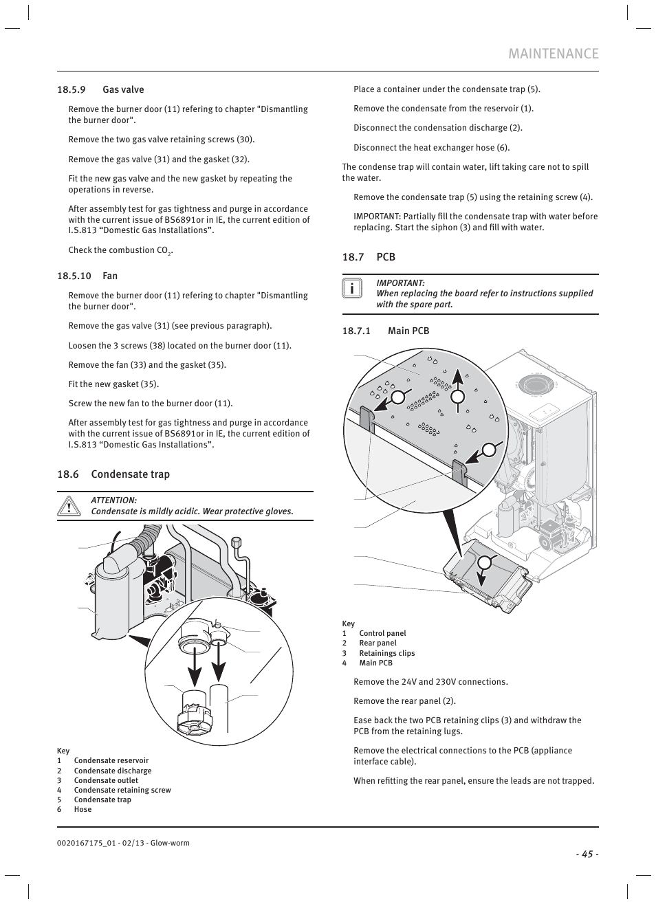 Maintenance | Glow-worm Ultimate c User Manual | Page 47 / 56