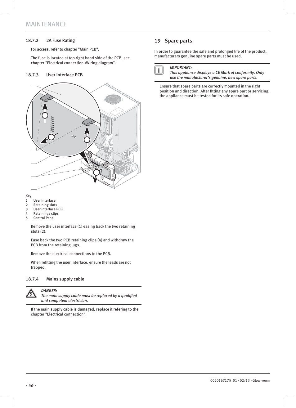 Maintenance | Glow-worm Ultimate c User Manual | Page 48 / 56