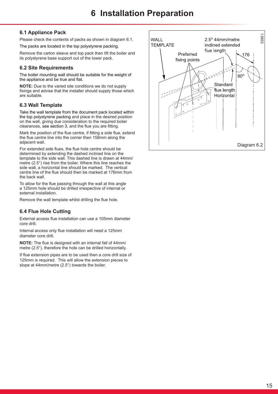 6 installation preparation | Glow-worm Ultracom cx User Manual | Page 15 / 68