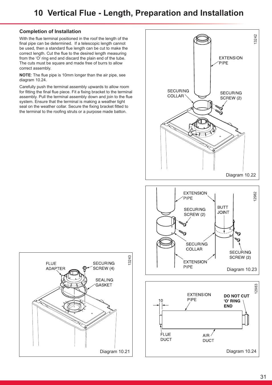 Glow-worm Ultracom cx User Manual | Page 31 / 68