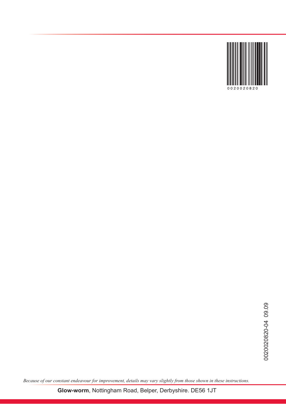 Glow-worm Ultracom cxi User Manual | Page 68 / 68