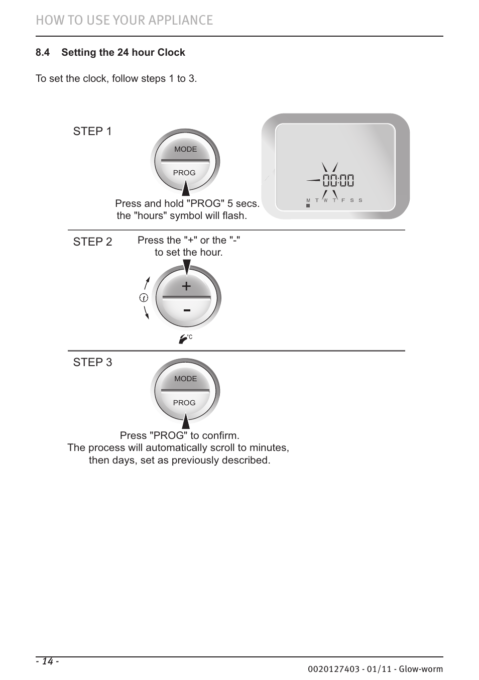How to use your appliance | Glow-worm Ultracom hxi User Manual | Page 14 / 20