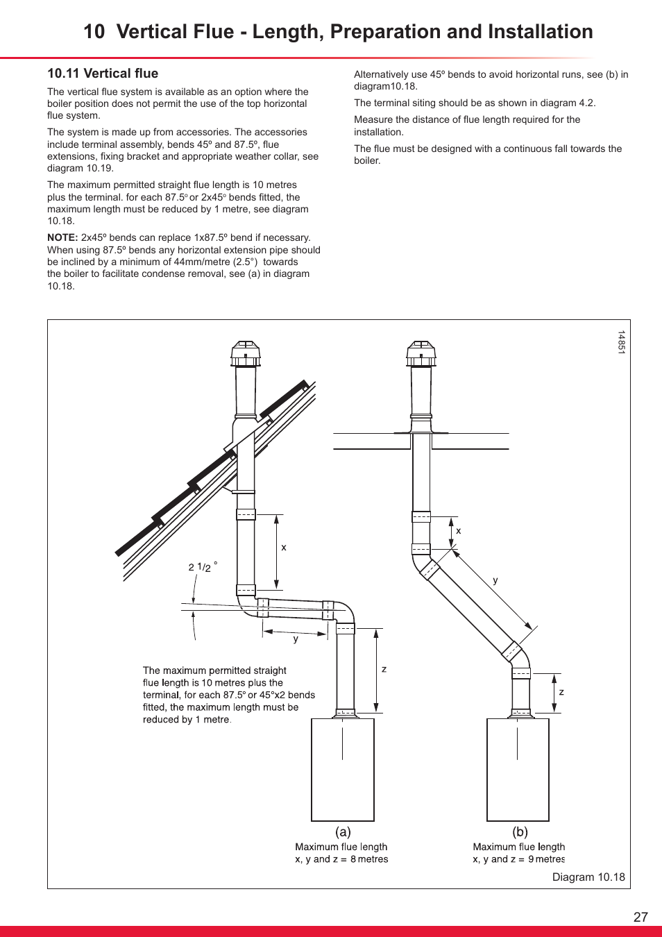 11 vertical flue | Glow-worm Ultracom sxi User Manual | Page 27 / 64