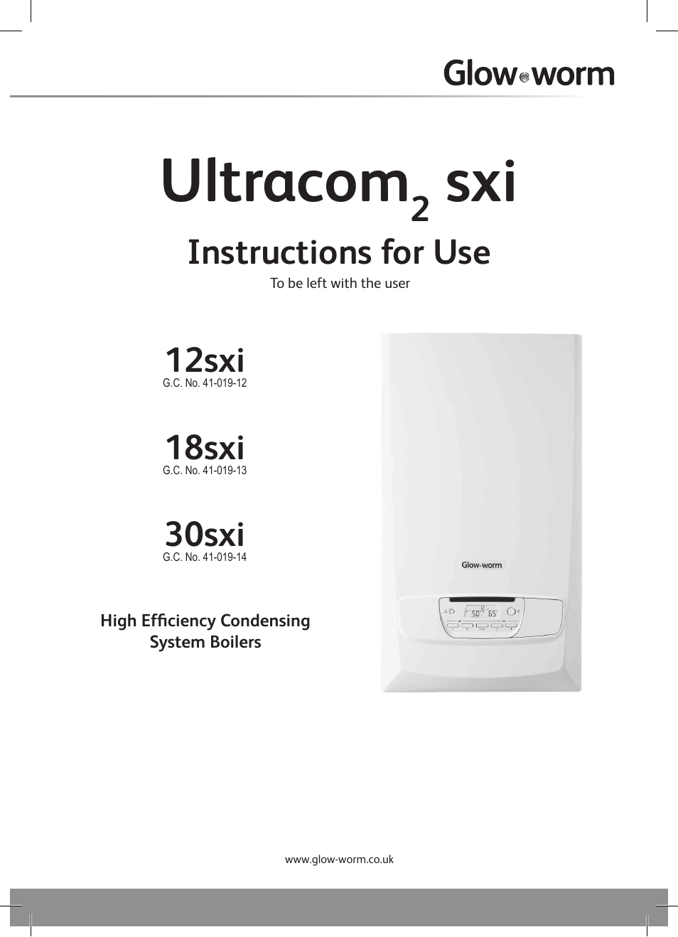 Glow-worm Ultracom2 sxi User Manual | 20 pages