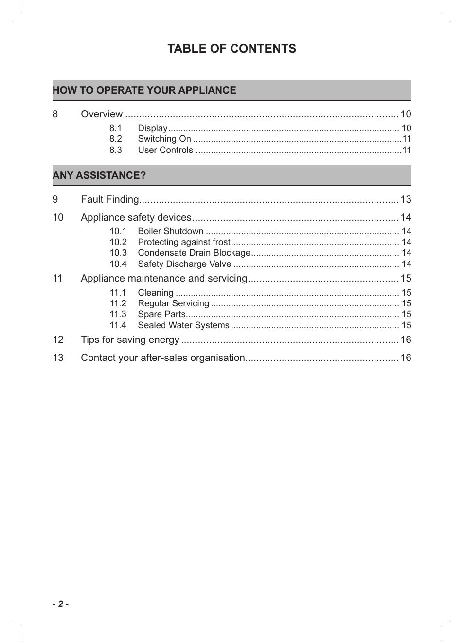 Glow-worm Ultracom2 sxi User Manual | Page 4 / 20