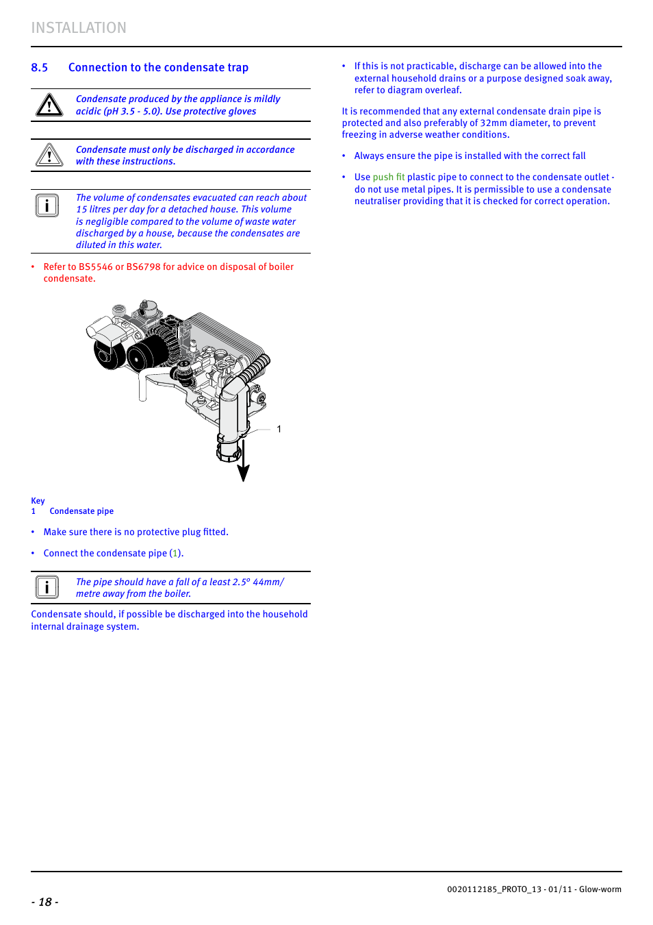 Installation | Glow-worm Ultracom2 35 Store User Manual | Page 20 / 68