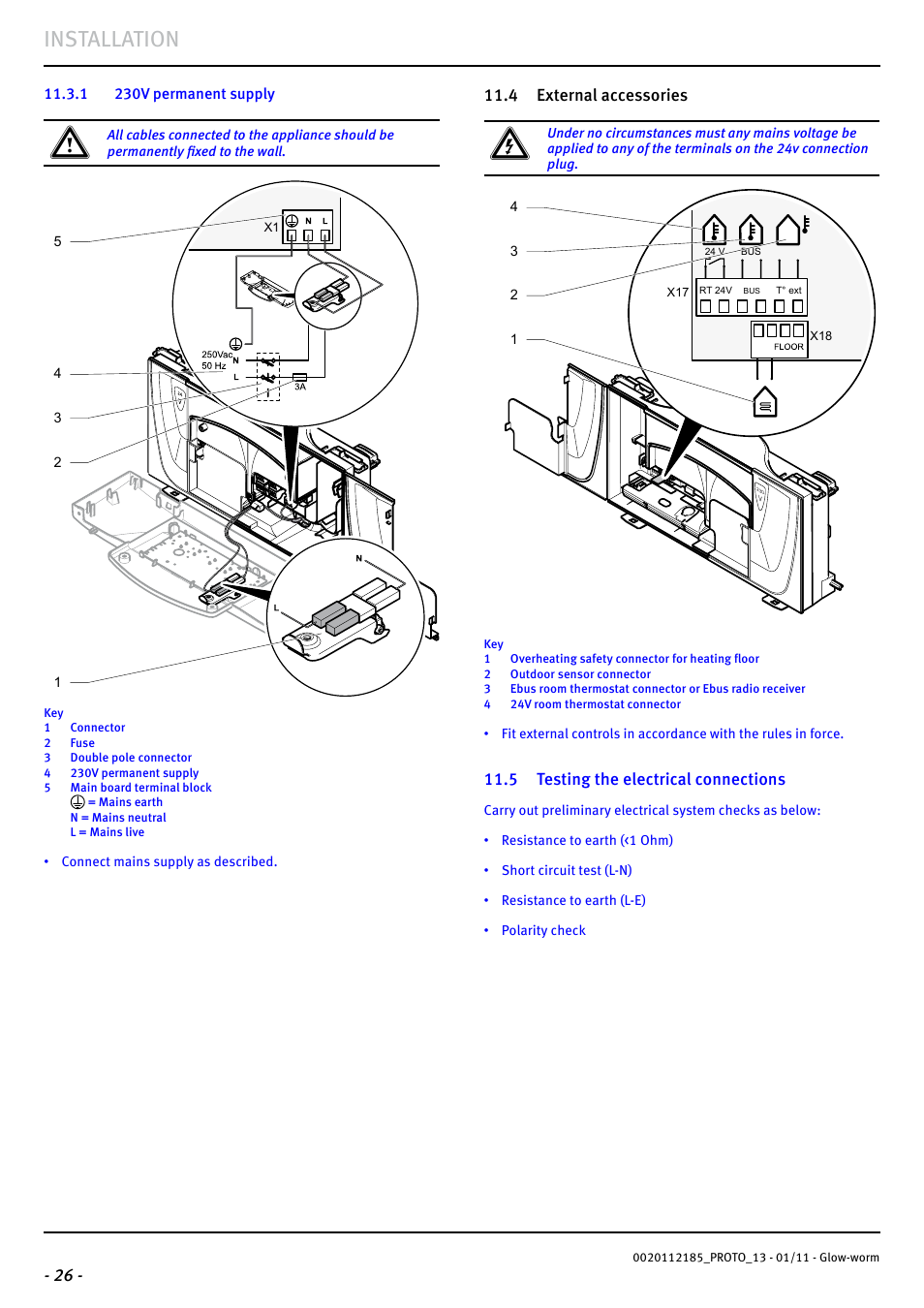 Installation | Glow-worm Ultracom2 35 Store User Manual | Page 28 / 68