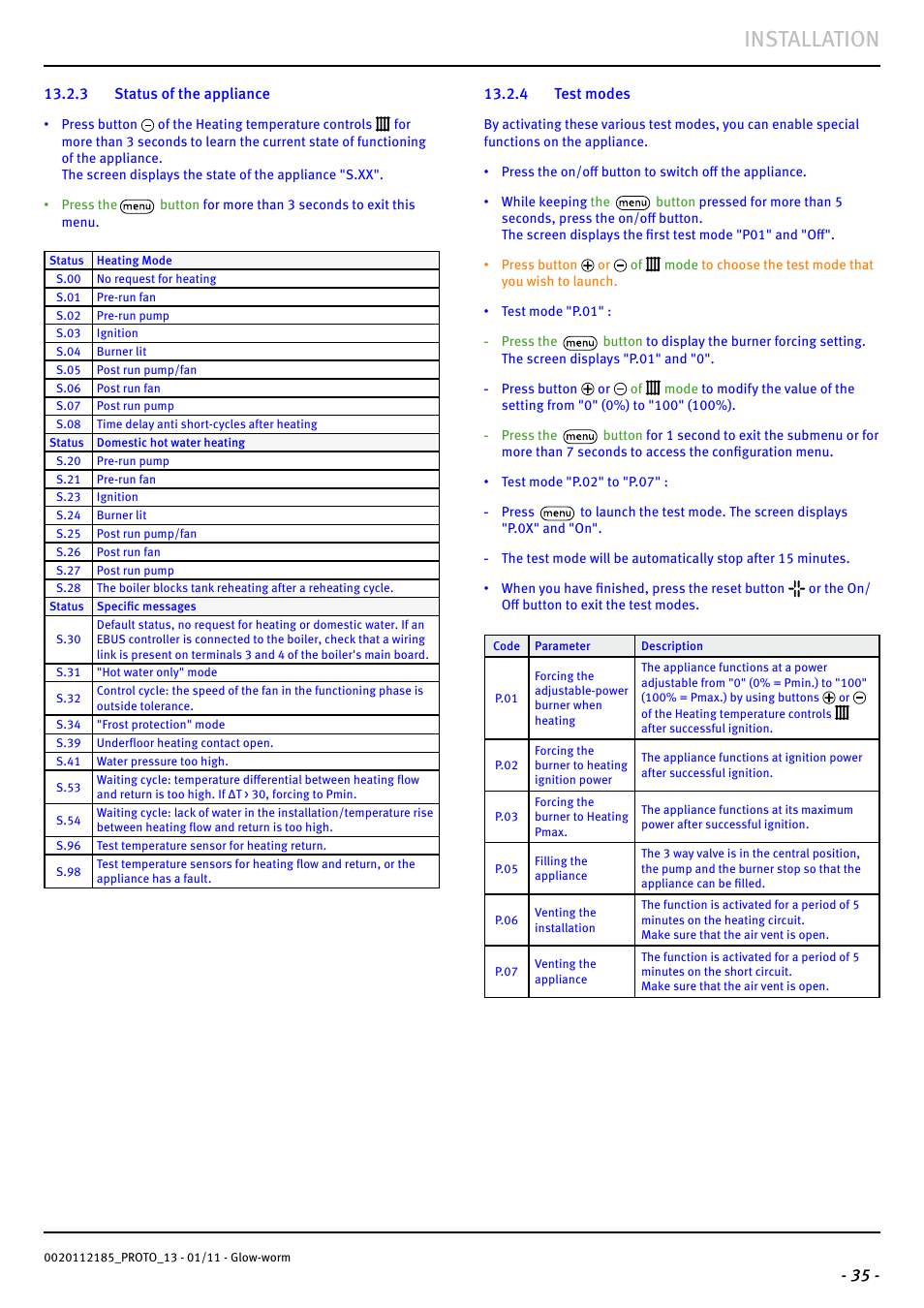 Installation | Glow-worm Ultracom2 35 Store User Manual | Page 37 / 68