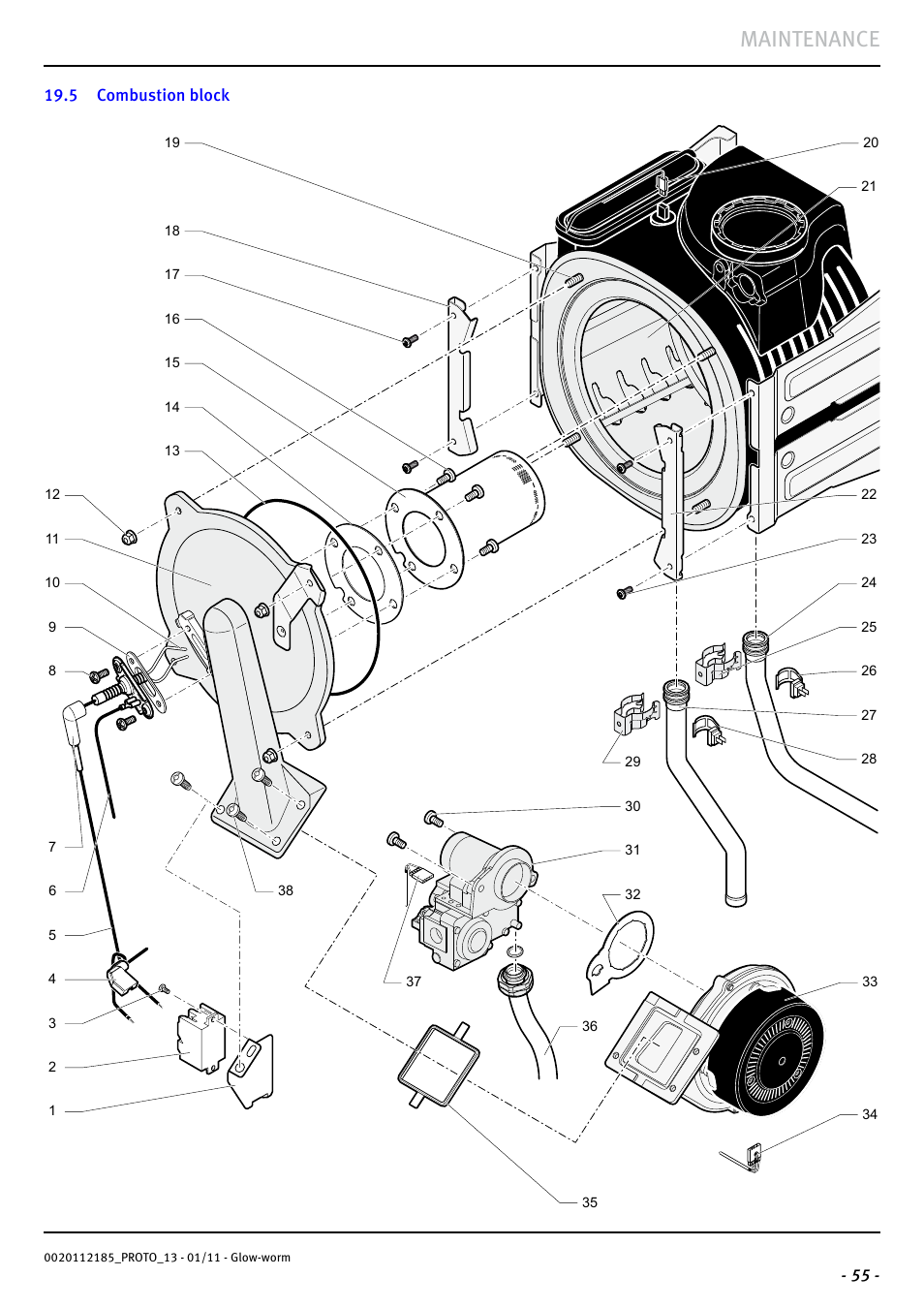 Maintenance | Glow-worm Ultracom2 35 Store User Manual | Page 57 / 68