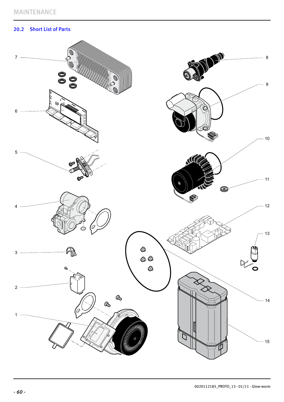 Maintenance | Glow-worm Ultracom2 35 Store User Manual | Page 62 / 68