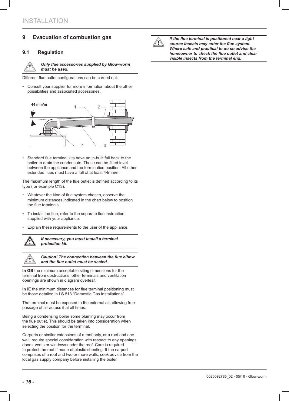 Installation | Glow-worm Ultracom2 sxi User Manual | Page 18 / 60